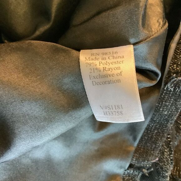 ColdWater Creek Black & Gray‎ Patchwork Jacket 🐱‍👤🤍🖤 - Picture 8 of 8